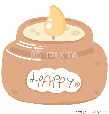 Soy Wax Candle Illustration Soy Wax Candle Illustration 121157003