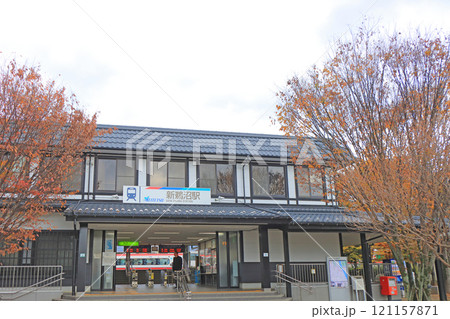 岐阜県各務原市、新鵜沼駅の風景 岐阜県各務原市、新鵜沼駅の風景 121157871