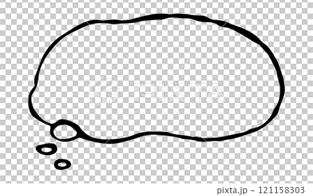 簡單的手寫思維語音泡沫 簡單的手寫思維語音泡沫 121158303