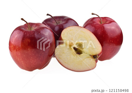 Red apple isolated on white background 121158498