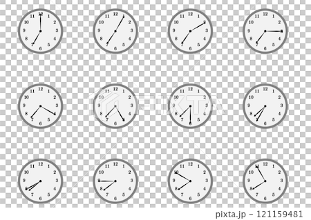 7時の時計 121159481