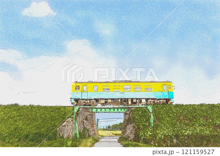 1両編成の由利高原鉄道 121159527