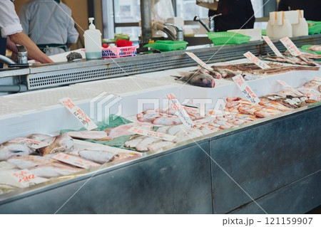 海鮮市場の品物　撮影協力・ ピアbandai 121159907