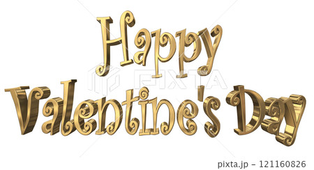 3DCG文字「Happy Valentine's Day/ハッピーバレンタインデー」ゴールド,金 3DCG文字「Happy Valentine's Day/ハッピーバレンタインデー」ゴールド,金 121160826