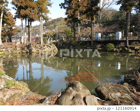 鎌倉市の円覚寺(総門前)にある白鷺池 鎌倉市の円覚寺(総門前)にある白鷺池 121160914
