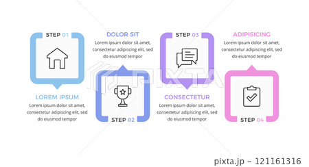 Infographic Template with 3 Parts 121161316