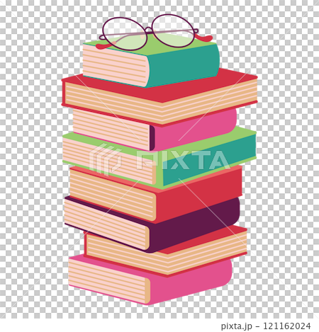 色彩繽紛的書堆 121162024