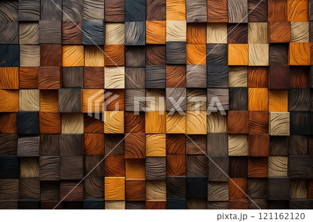 Abstract and Surreal Artistic Interpretation of Wood Background Plane 121162120