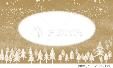 クリスマス、サンタクロースのプレゼント、幻想的でかわいい背景イラスト。 クリスマス、サンタクロースのプレゼント、幻想的でかわいい背景イラスト。 121162159