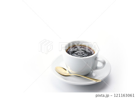 ホットコーヒー ( 白背景 ) ホットコーヒー ( 白背景 ) 121163061