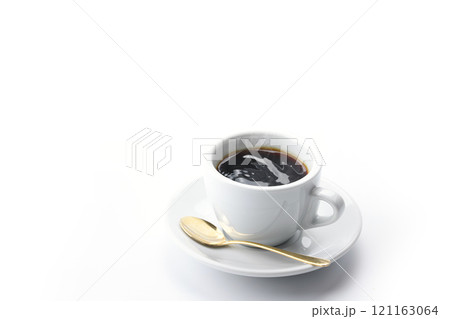 ホットコーヒー （ 白背景 ） 121163064