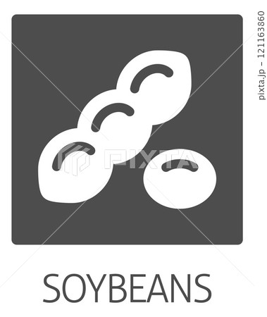 A Soybean Soy Bean Food Allergen Icon Concept A Soybean Soy Bean Food Allergen Icon Concept 121163860