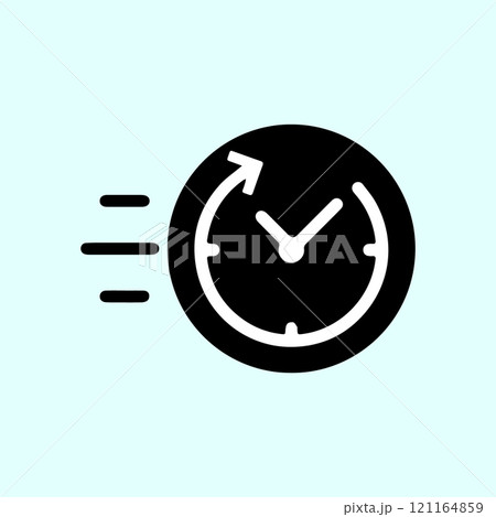 time icon vectors illustration 121164859