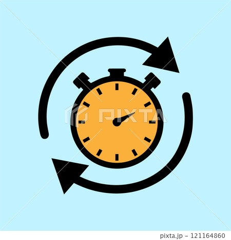 time icon keeps turning 121164860