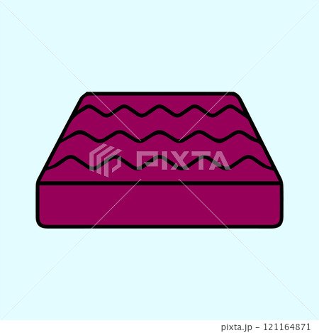 simple icon illustration of a mattress simple icon illustration of a mattress 121164871