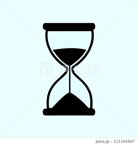 simple hourglass icon 121164887