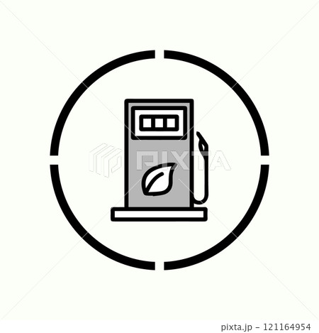 mini gas station icon mini gas station icon 121164954