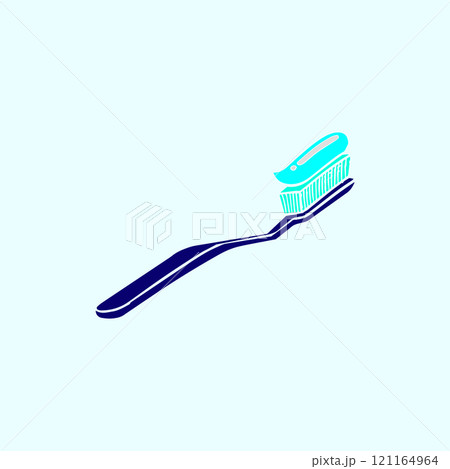 simple design toothbrush icon 121164964