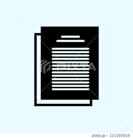 Simple Document icon on transparent background 121165019