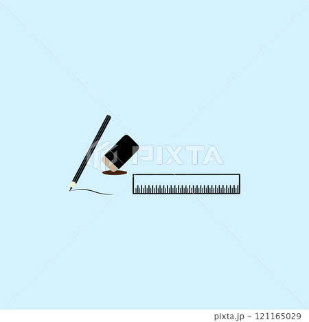 ruler and pencil icon ruler and pencil icon 121165029