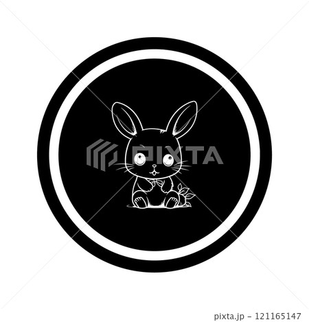 simple icon design rabbit vectors illustrationのイラスト素材 [121165147] - PIXTA
