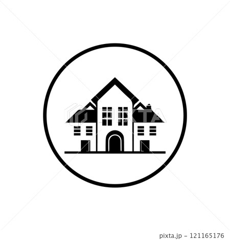 simple house design icon, illustration image simple house design icon, illustration image 121165176