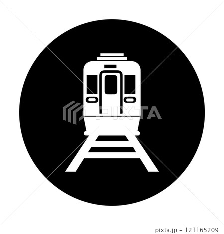 commuter train icon simple line design commuter train icon simple line design 121165209