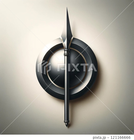 矛盾を表す矛と盾のイラスト 矛盾を表す矛と盾のイラスト 121166666