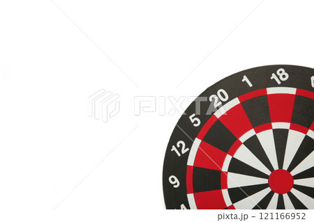 Dart board isolated on the white background. 121166952