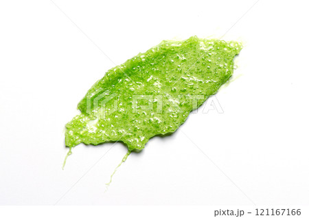 A sample of a cosmetic body care scrub. White background. 121167166