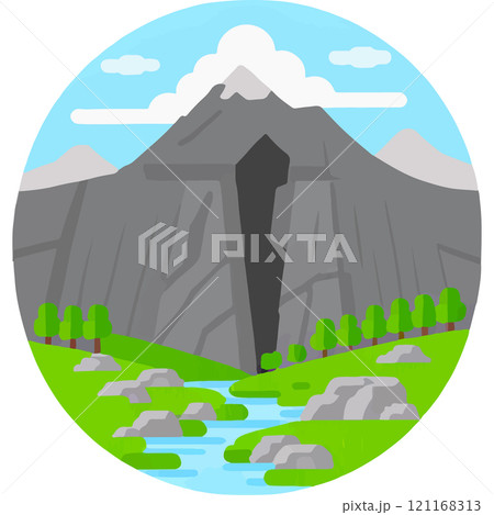 Mountain Serene Peaks Cliff Eagle'''s Nest Adventure 121168313