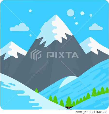 Rockslide Peak Mountain Goat Snow Adventure 121168329