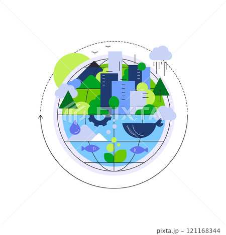 Planet Earth. Nature and industry. Environment and ecology 121168344