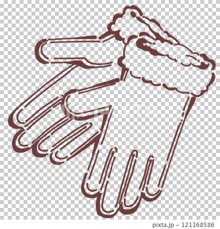 Illustration of gloves 121168586