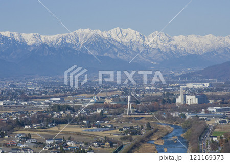 松本平と後立山連峰 121169373
