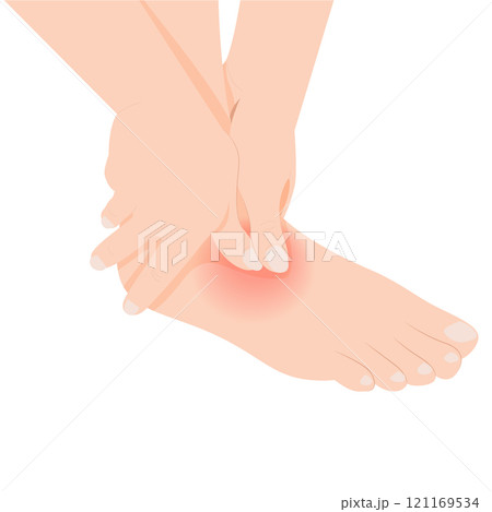 Ankle pain, people with leg and foot pain, ankles and bones Ankle pain, people with leg and foot pain, ankles and bones 121169534