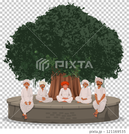 Indian village people, Village Panchayat, Indian Village background 121169535