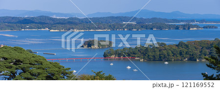 日本三景 松島のパノラマ風景 121169552