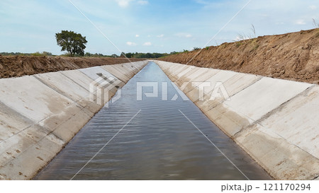 Agricultural Building, Agricultural Field, Agriculture, Blue, Canal 121170294