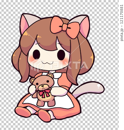 猫耳の女の子 121170881