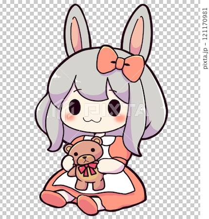 うさ耳の女の子 うさ耳の女の子 121170981
