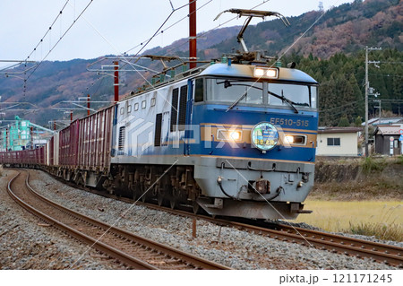 貨物列車 能登・北陸ヘッドマーク付き(HM付)　JR貨物　EF510-515　 121171245