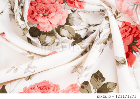 Farleigh Floral Medium Antique Fabric Texture. Farleigh Floral Medium Antique Fabric Texture. 121171273