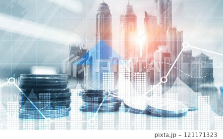Business intelligence marketing finance management. Mixed Media 121171323