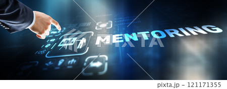 Mentoring Motivation Coaching Career Business Technology concept Mentoring Motivation Coaching Career Business Technology concept 121171355