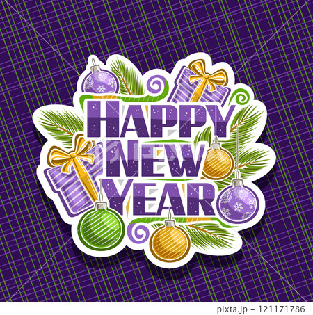 Vector logo for Happy New Year Vector logo for Happy New Year 121171786