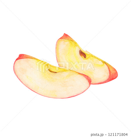 slice of yellow banana 121171804