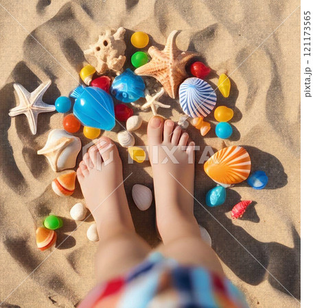 【イラスト素材】浜辺の詩1/少年/男の子/夏休み/海辺/CGアート/特殊加工/裸足/素足/砂場/砂浜 【イラスト素材】浜辺の詩1/少年/男の子/夏休み/海辺/CGアート/特殊加工/裸足/素足/砂場/砂浜 121173565