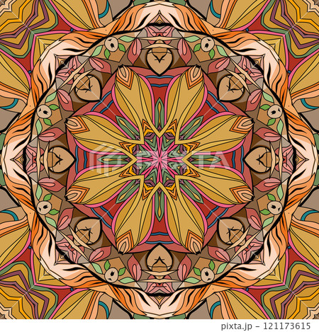 Colorful cute square. Decorative unusual square ornaments. Colorful cute square. Decorative unusual square ornaments. 121173615