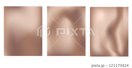 Brown gradient backgrounds set. Abstract Mocha mousse vertical gradation textured templates. Monochrome chocolate backdrop. Minimal modern nude colors blurred colors transition. Vector illustration 121173824